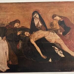 Villeneuve-les-Avignon Pieta, Painting, Book Page, Art Print, ~ 250920-WH 135